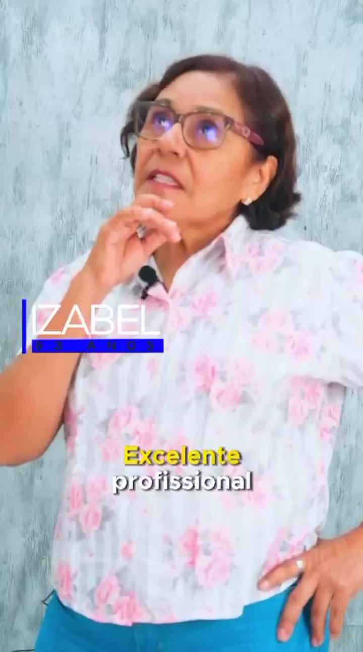 Paciente durante depoimento em vídeo